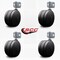 Service Caster 4'' Extra Large Heavy Duty Twin Wheel Caster Side Mounting Bracket , 4PK SCC-UHGR02S100-NYS-716-4-CB180-4 - alternate 3